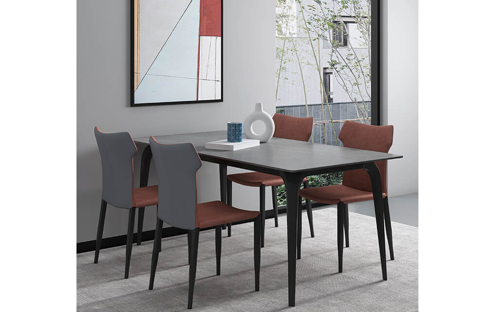 dining table-Italian style sintered stone dining table rectangular 6/8 seater