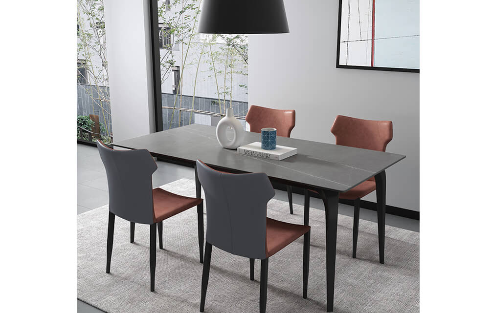 dining table-Italian style sintered stone dining table rectangular 6/8 seater