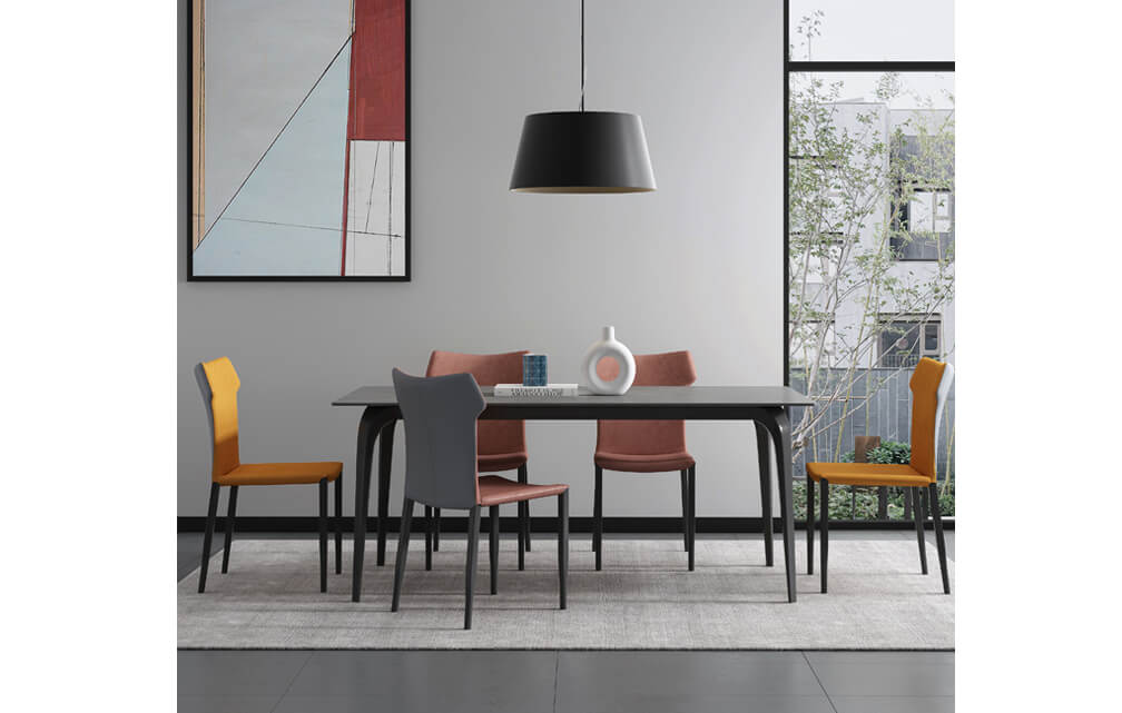 dining table-Italian style sintered stone dining table rectangular 6/8 seater