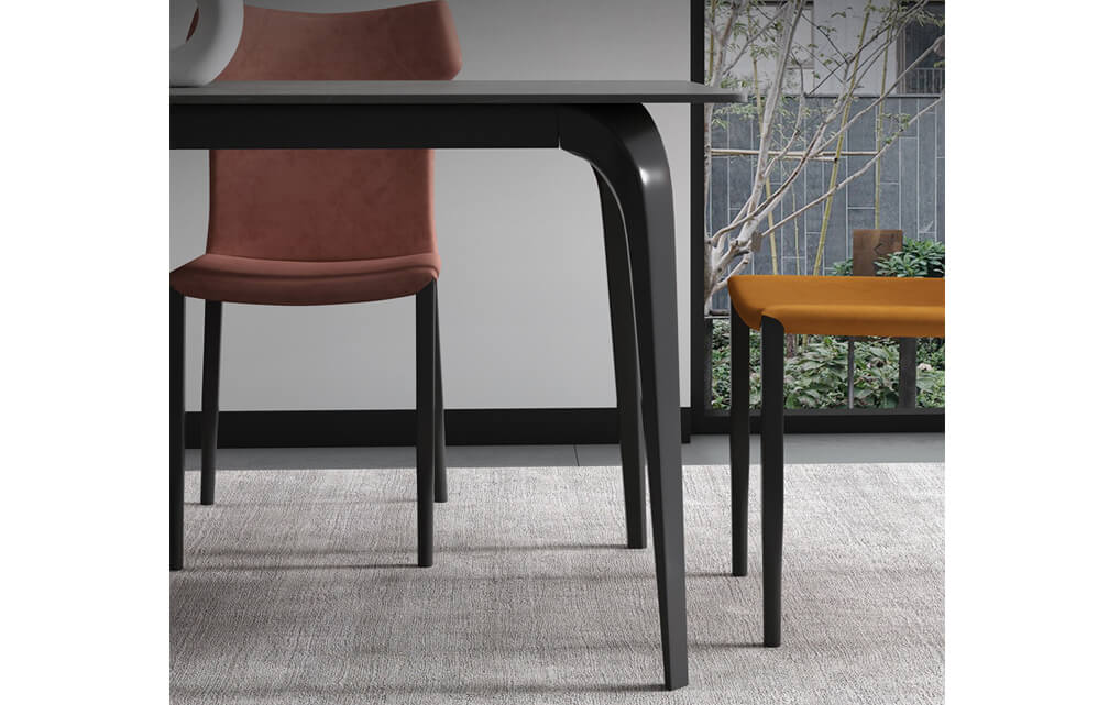 dining table-Italian style sintered stone dining table rectangular 6/8 seater