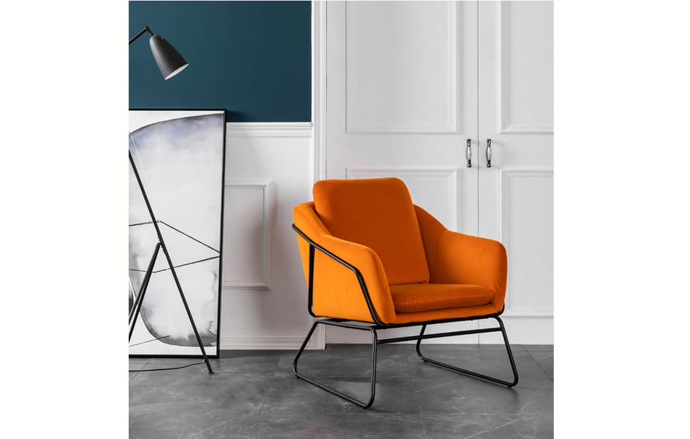 chair-Upholstered accent armchair