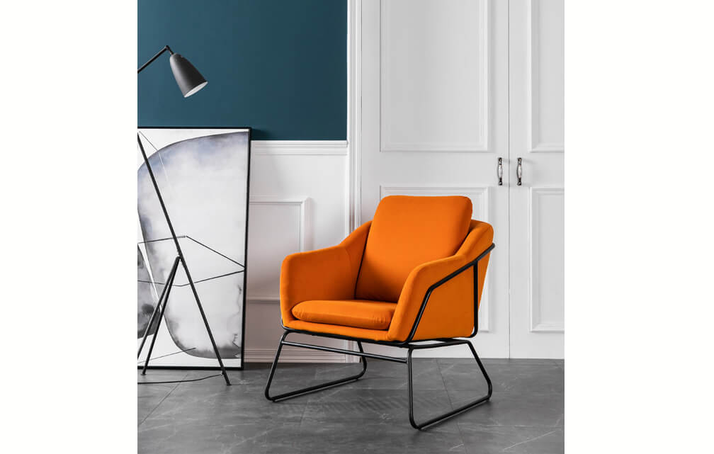 chair-Upholstered accent armchair