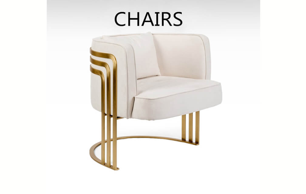 chair-Velvet cushion accent chair for living room