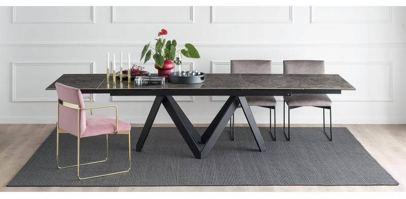 aninz extendable ceramic dining table for sale