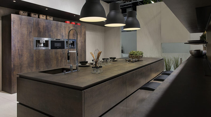 sintered stone slab kitchen worktop